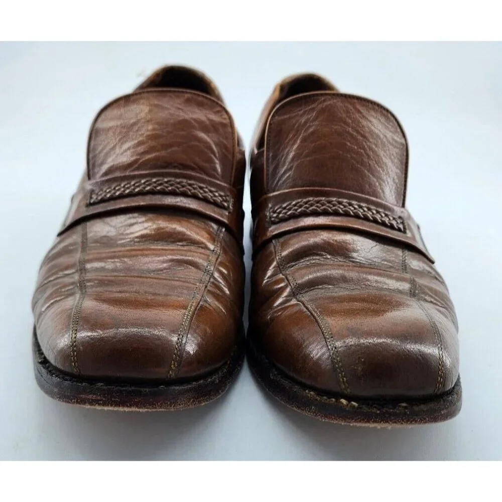 FLORSHEIM Royal Imperial RITZ Cognac Brown‎ Leather Loafer SLIP-ON Shoes Size 11